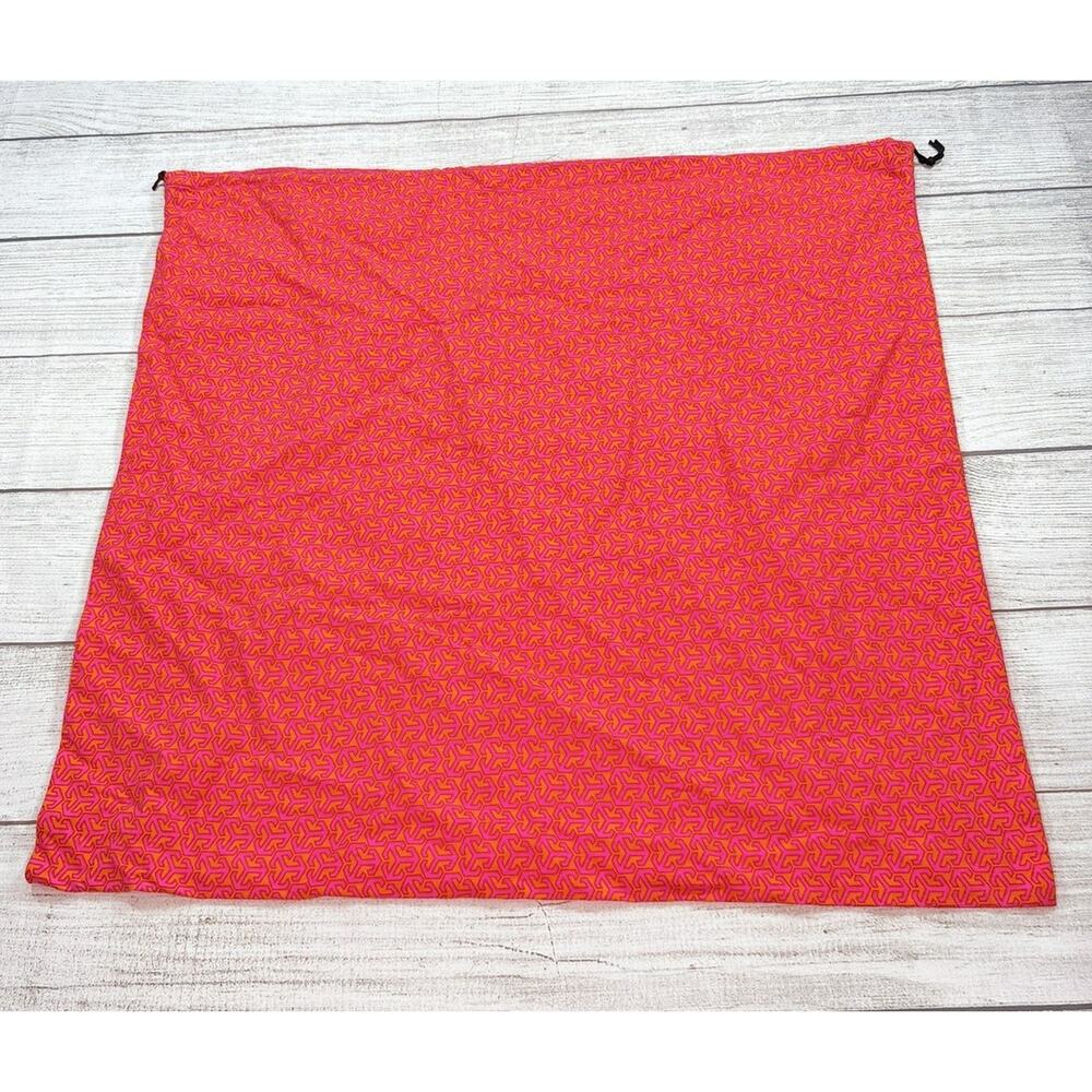 Tory Burch Large Logo Print XL DUST BAG Pink Orange - Picture 5 of 5